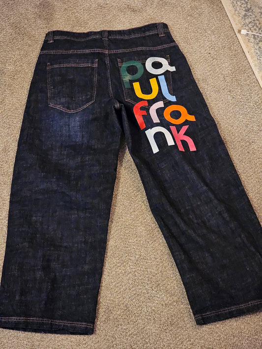 Paul Frank - Spell Out Colussus Jeans - Size 34 - RARE