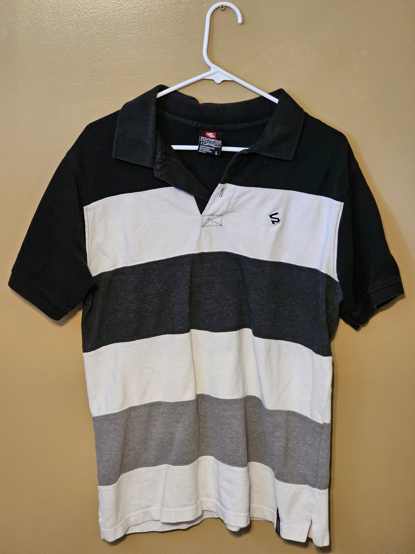 Southpole, Vintage, Striped Polo